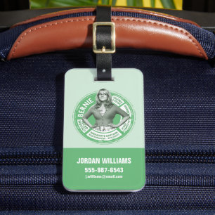 Bernadette Info Graphic Luggage Tag