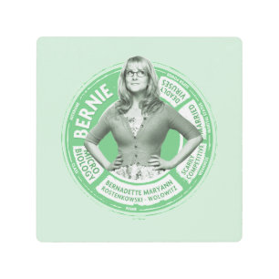 Bernadette Info Graphic Metal Print