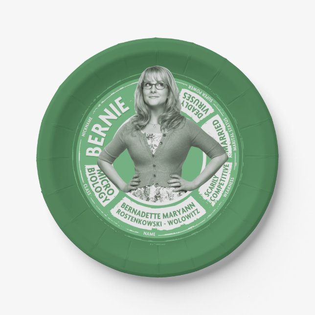 Bernadette Info Graphic Paper Plates (Front)