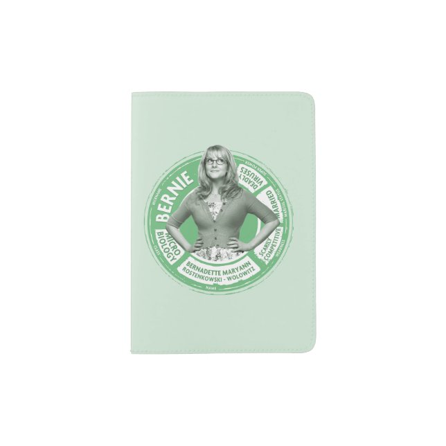 Bernadette Info Graphic Passport Holder (Front)