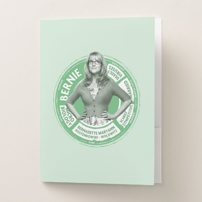 Bernadette Info Graphic Pocket Folder (Front)