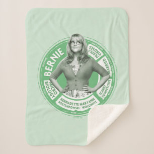 Bernadette Info Graphic Sherpa Blanket