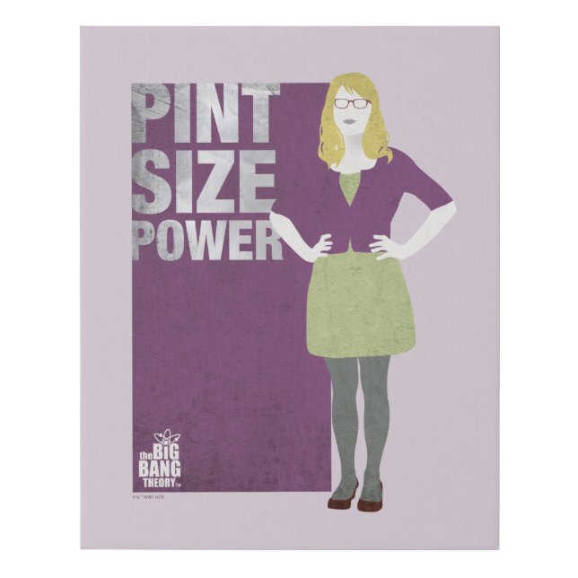 Bernadette | Pint Size Power Faux Canvas Print (Front)