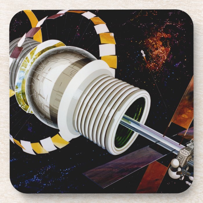 Bernal Sphere Exterior Space Travel Drink Coasters