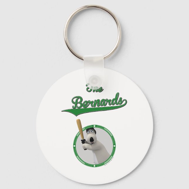 Bernard Bear Baseball Merchandise Keychain (Front)