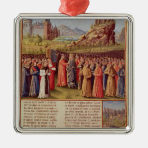 Bernard of Clairvaux preaching Second Crusade Metal Ornament
