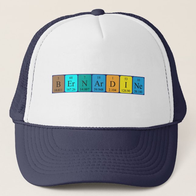 Bernardine periodic table name hat (Front)
