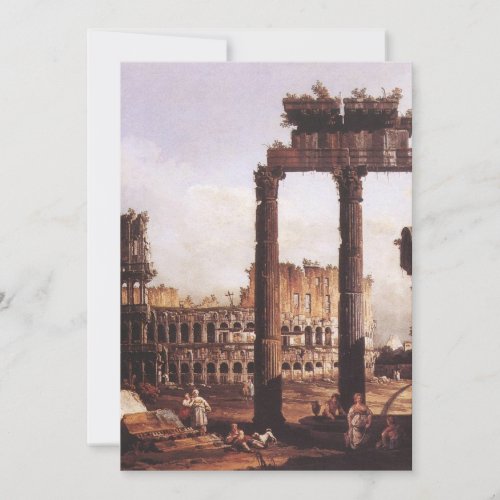 Bernardo Bellotto _ Capriccio with the Colosseum Invitation