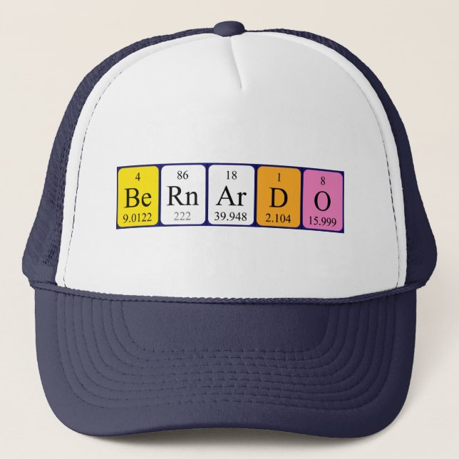 Bernardo periodic table name hat (Front)