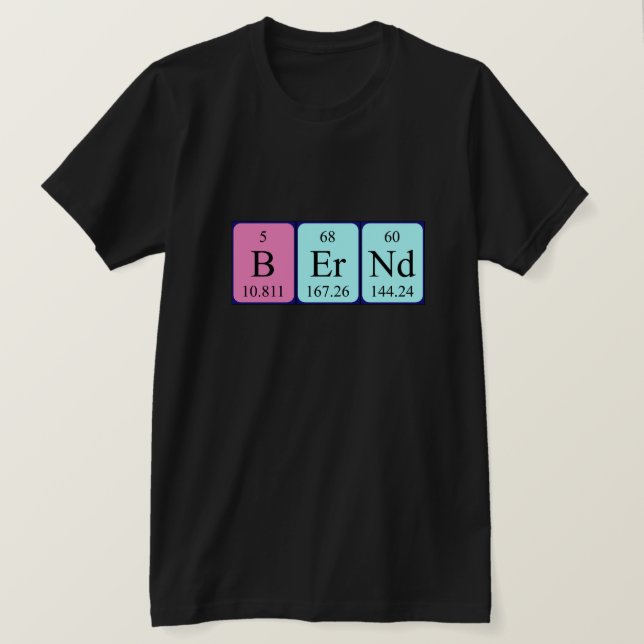 Bernd periodic table name shirt (Design Front)