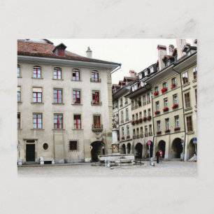 Berne old city - Cathedral square Postcard