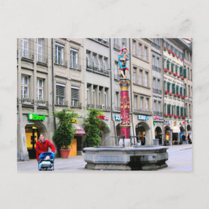 Berne old city - Medieval fountain Postcard