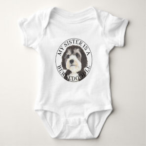 Bernedoodle Big Sister Baby Bodysuit