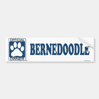 Bernedoodle Blue Bumper Sticker