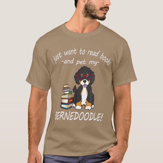 Bernedoodle   books T-Shirt (Front)