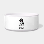 Bernedoodle Bowl<br><div class="desc">Cute Bernedoodle with name</div>