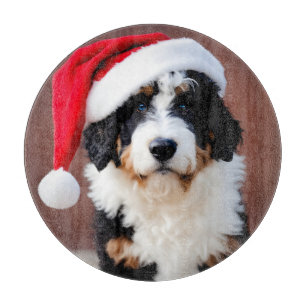 Bernedoodle Christmas Cutting Board