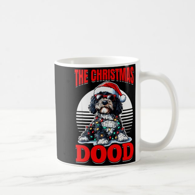 Bernedoodle Christmas Dog Breed The Christmas Dood Coffee Mug (Right)