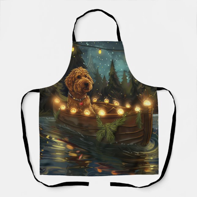 Bernedoodle Christmas Festive Voyage Apron (Front)