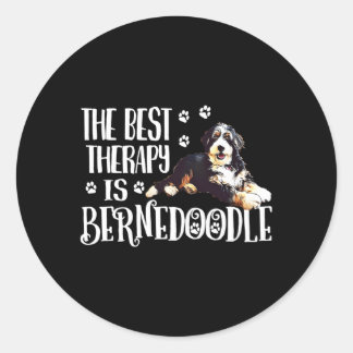Bernedoodle Classic Round Sticker