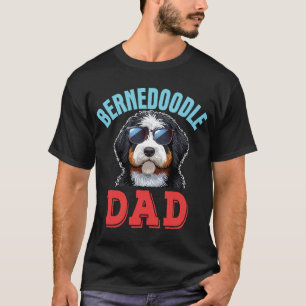 Bernedoodle Dad Costume Dog Sunglasses Fathers Day T-Shirt