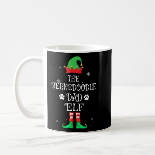 Bernedoodle Dad Dog Elf Christmas Funny Matching X Coffee Mug