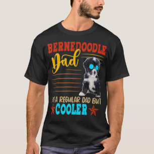 Bernedoodle Dad Funny Definition Cooler Dog Sungla T-Shirt