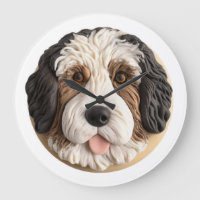Bernedoodle Dog 3D Inspired