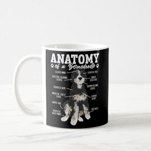 Bernedoodle Dog Anatomy Of A Bernedoodle Coffee Mug