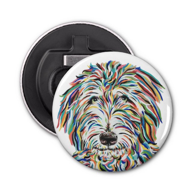 Bernedoodle Dog Bottle Opener (Front)