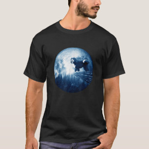 Bernedoodle Dog Moon Dog Mom Dad Women Men Dog Lov T-Shirt