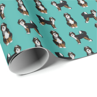 Bernedoodle Dog  Wrapping Paper