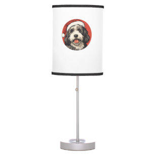 Bernedoodle Dog Xmas Doodle Dood Cute Christmas Be Table Lamp