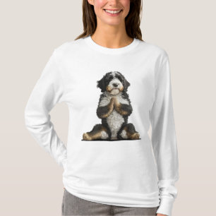 Bernedoodle Dog Yoga Shirt Dog Mom workout