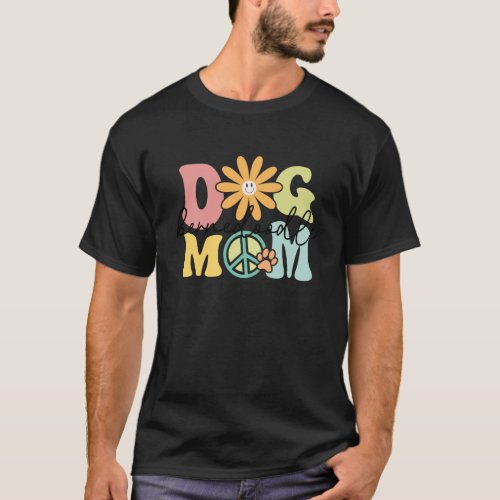 Bernedoodle Groovy Dog Mom Women Pet Lover Sweatsh T_Shirt