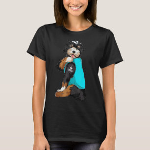Bernedoodle I Love Dad Tattoo Apparel Dog Dad Dad T-Shirt
