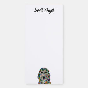 Bernedoodle Magnetic Notepad