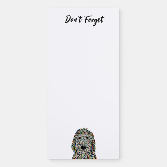 Bernedoodle Magnetic Notepad (Front)