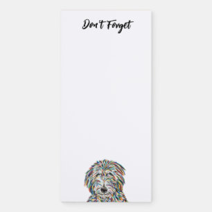 Bernedoodle Magnetic Notepad