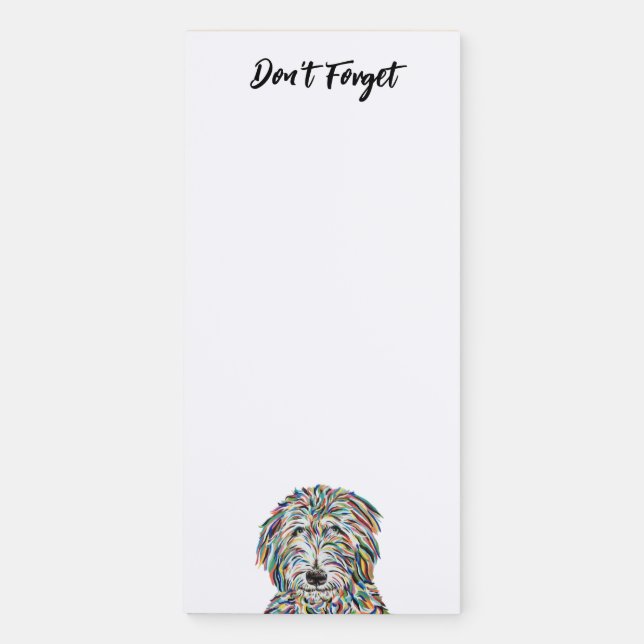 Bernedoodle Magnetic Notepad (Front)