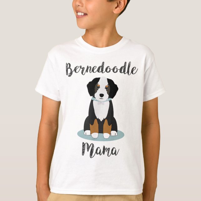 Bernedoodle Mama - Doodle Dog Lover T-Shirt (Front)
