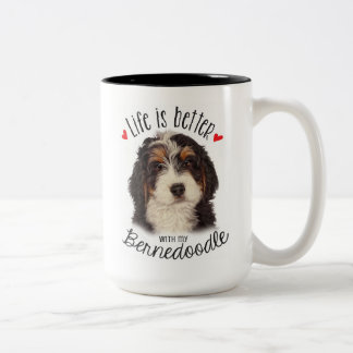 Bernedoodle two tone 15oz Mug