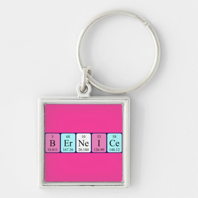 Berneice periodic table name keyring (Front)