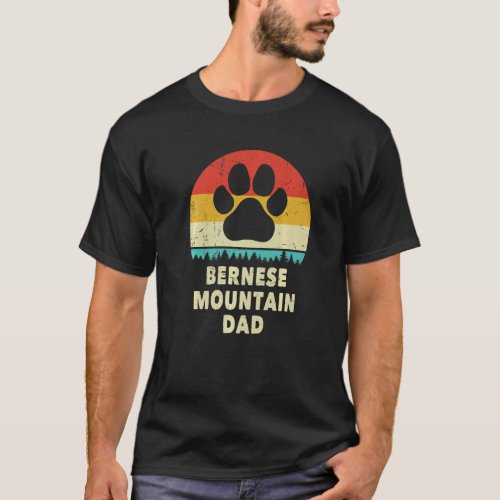 Berner Dad  For Men  Bernese Mountain Dog Vintage T_Shirt
