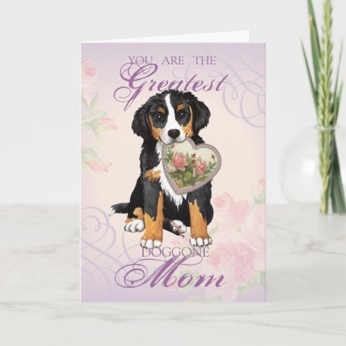 Berner Heart Mom Card