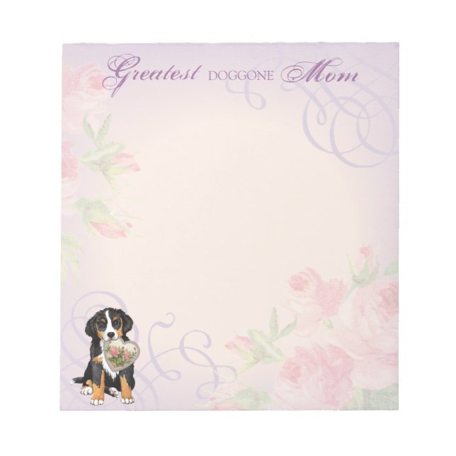 Berner Heart Mom Notepad (Front)