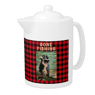 Berner Lodge Gone Fishing Tea Pot