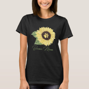 Berner Mom Bernese Mountain Mama Dog  Sunflower T-Shirt