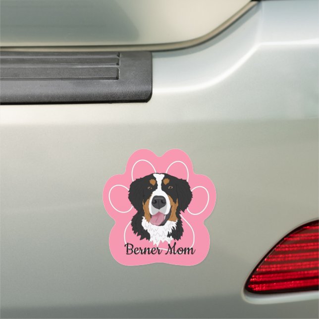 Berner Mom Car Magnet (In Situ)