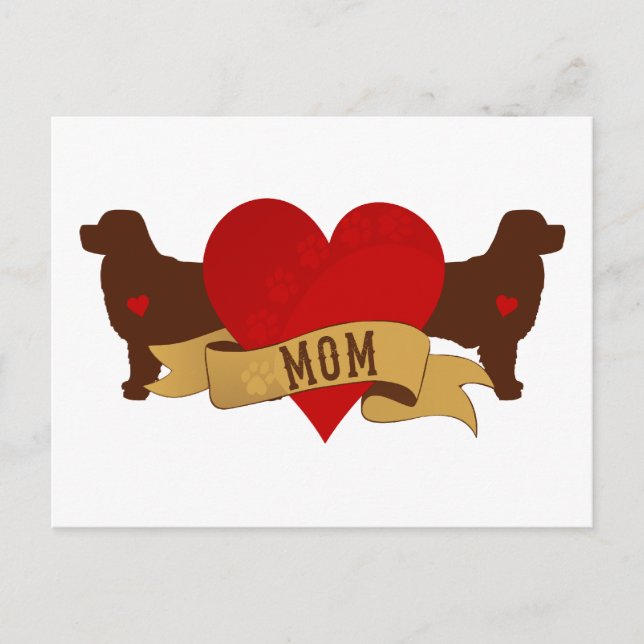 Berner Mom [Tattoo style] Postcard (Front)